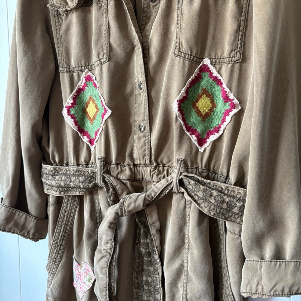 Anthropologie Jane Jumpsuit with Custom Patches - Picture 4 of 15